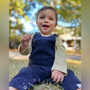 Blue corduroy kids Overalls NWT 6-12 mo